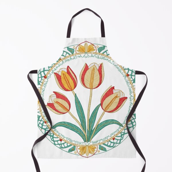 Item preview, Tulip Folk Embroidery Mandala Clipart Collection 19 designed and sold by PlayPlearnZone.