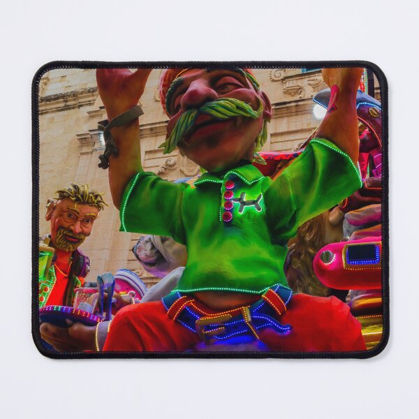 Item preview, Colorful Carnival Parade Float With Giant Puppet Figure and Neon Lights at Street Festival designed and sold by Nmallia.