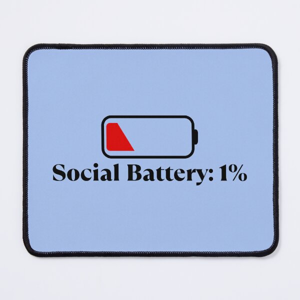 Item preview, Social Battery 1 Percent | Cute Introvert Low Energy designed and sold by Nikola Dio.