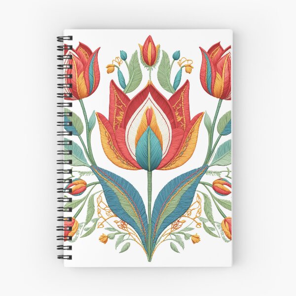 Item preview, Tulip Folk Embroidery Mandala Clipart Collection 20 designed and sold by PlayPlearnZone.