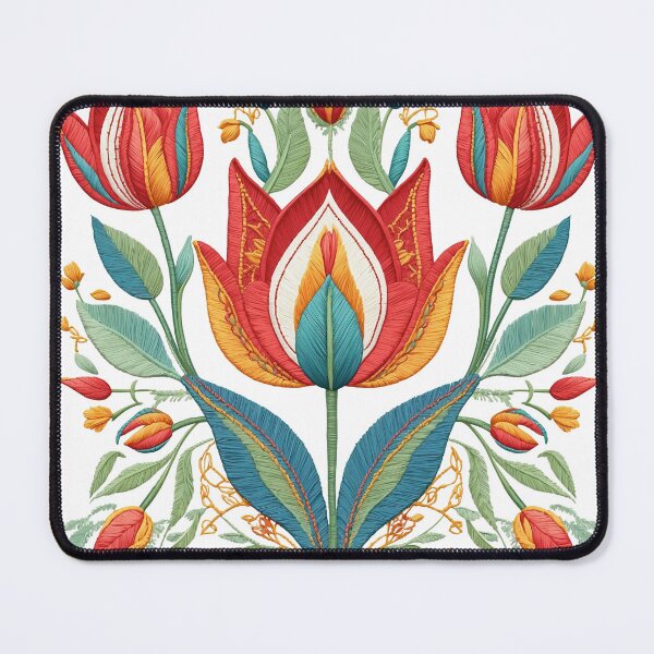 Item preview, Tulip Folk Embroidery Mandala Clipart Collection 20 designed and sold by PlayPlearnZone.