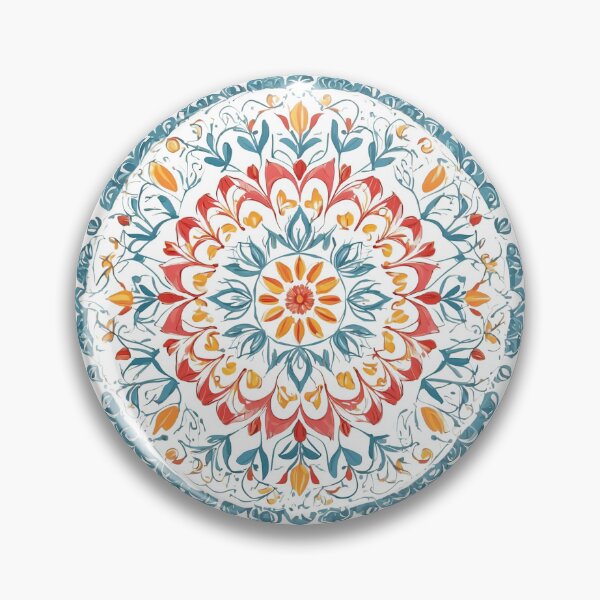 Item preview, Tulip Folk Embroidery Mandala Clipart Collection 18 designed and sold by PlayPlearnZone.