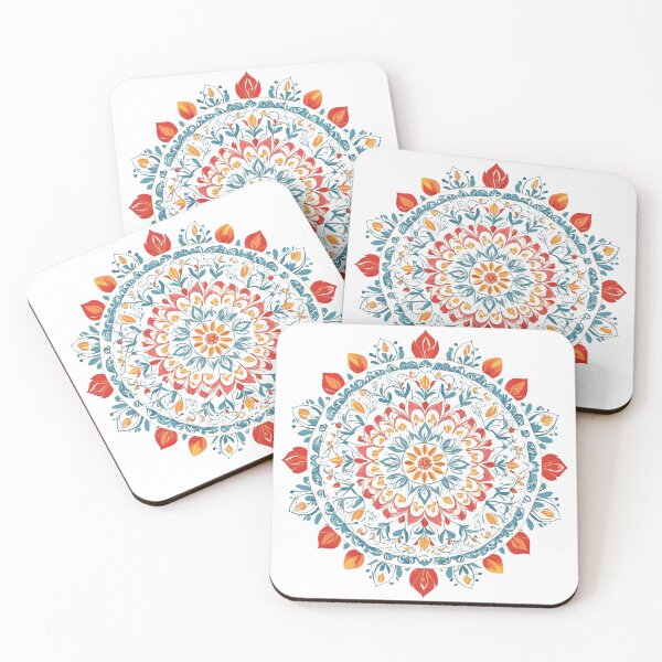 Item preview, Tulip Folk Embroidery Mandala Clipart Collection 18 designed and sold by PlayPlearnZone.