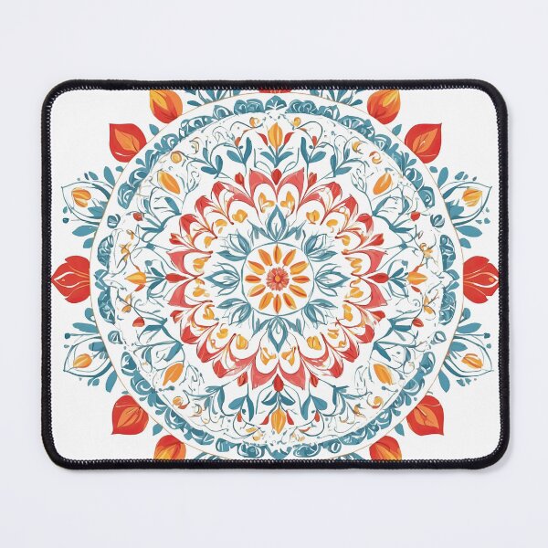 Item preview, Tulip Folk Embroidery Mandala Clipart Collection 18 designed and sold by PlayPlearnZone.