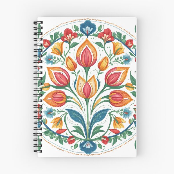 Item preview, Tulip Folk Embroidery Mandala Clipart Collection 16 designed and sold by PlayPlearnZone.