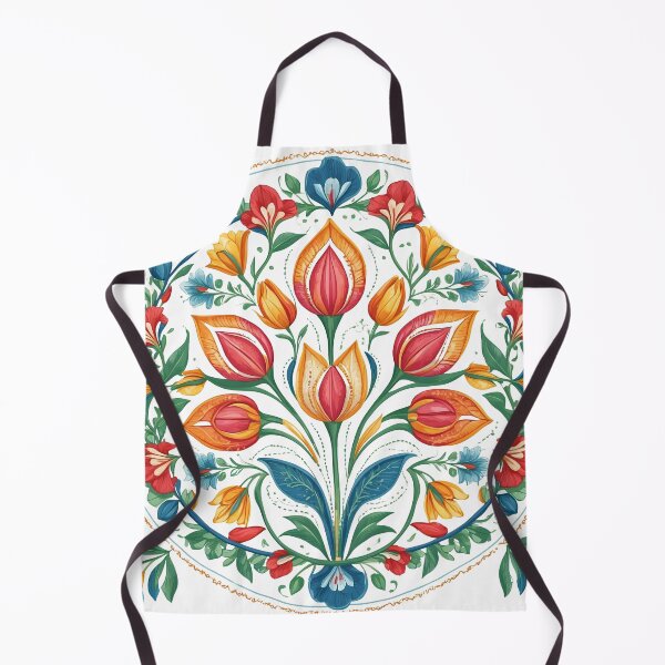 Item preview, Tulip Folk Embroidery Mandala Clipart Collection 16 designed and sold by PlayPlearnZone.