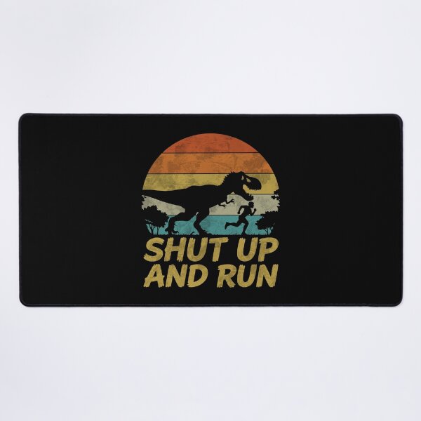 Item preview, Shut Up And Run - Funny Workout Sayings designed and sold by gunaone-design.
