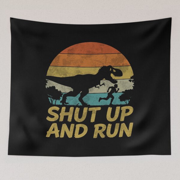 Item preview, Shut Up And Run - Funny Workout Sayings designed and sold by gunaone-design.