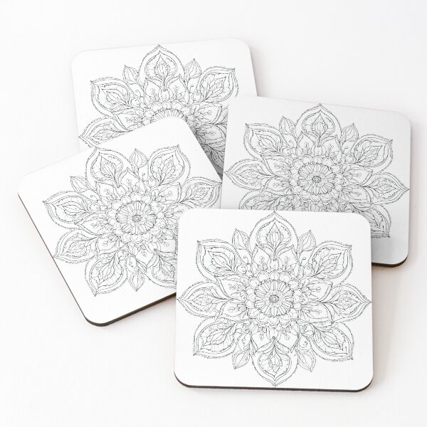 Item preview, Tulip Folk Embroidery Mandala Clipart Collection 17 designed and sold by PlayPlearnZone.