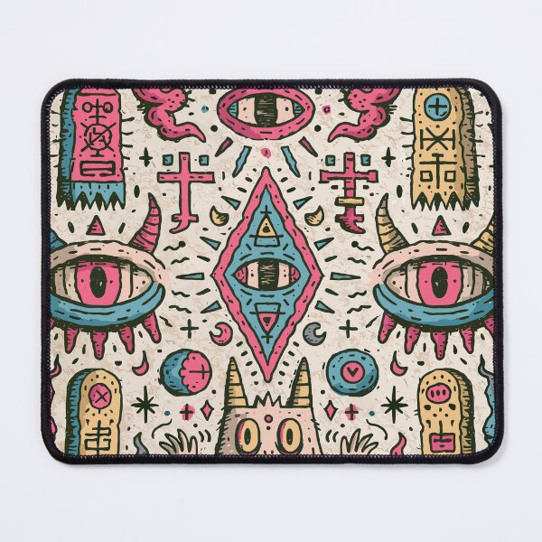 Item preview, Vibrant Maximalist Mythic Eye Doodle designed and sold by Romgora.