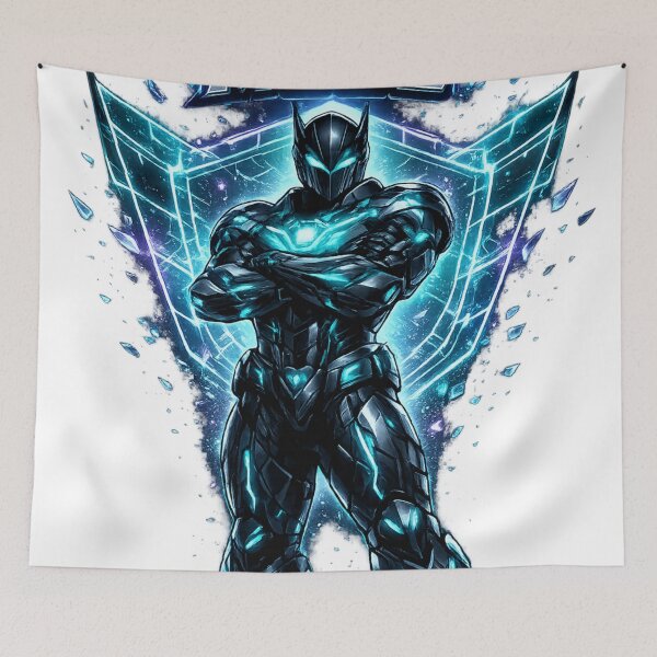 Item preview, Hero Mode Futuristic Warrior Blue Energy Inspirational Design designed and sold by irfanshikh.