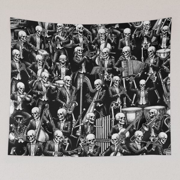 Item preview, Classical Music Orchestra Funny Halloween Skeleton Concert designed and sold by GrandeDuc.