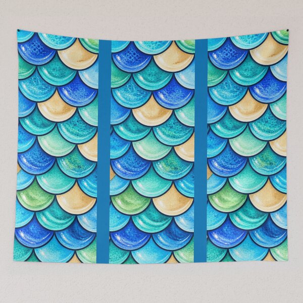 Item preview, Tropical Sea Bed Scales designed and sold by annenambiro.