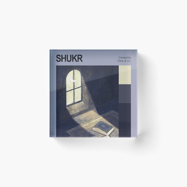 Item preview, Shukr Islamic Minimalist Art designed and sold by Najmi27.