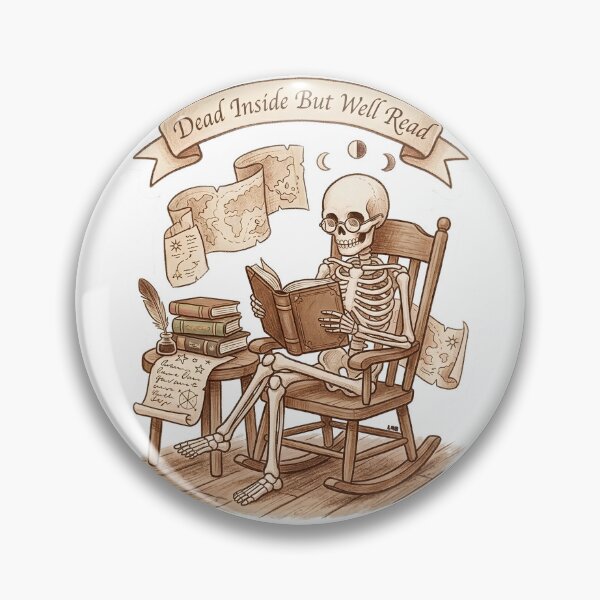 Item preview, Dead Inside But Well Read Skeleton designed and sold by L98-Studio.