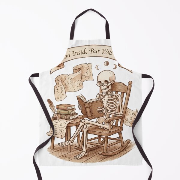 Item preview, Dead Inside But Well Read Skeleton designed and sold by L98-Studio.