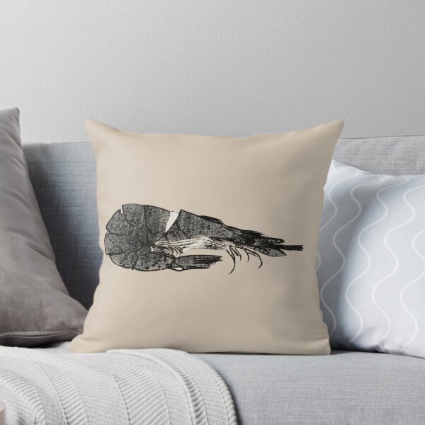 Item preview, Japanese Modern Ukiyo-e art - Shrimp - japandi, Beige designed and sold by Black Swallow.