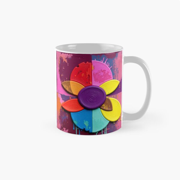 Item preview, radiant color wheel poster drip colorful geometric abstract design designed and sold by SmashingDeals.