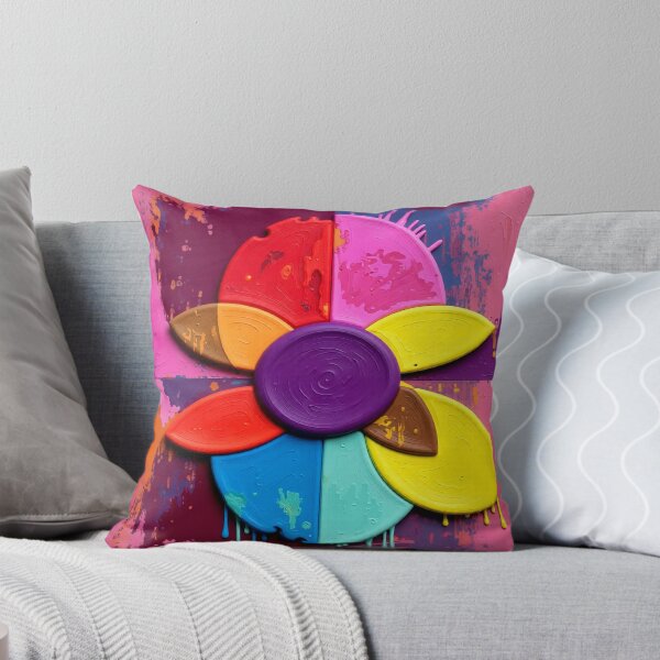 Item preview, radiant color wheel poster drip colorful geometric abstract design designed and sold by SmashingDeals.