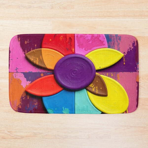 Item preview, radiant color wheel poster drip colorful geometric abstract design designed and sold by SmashingDeals.