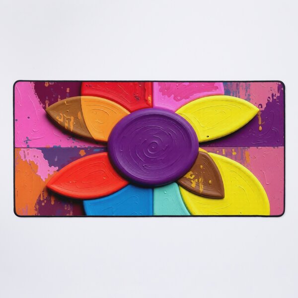 Item preview, radiant color wheel poster drip colorful geometric abstract design designed and sold by SmashingDeals.