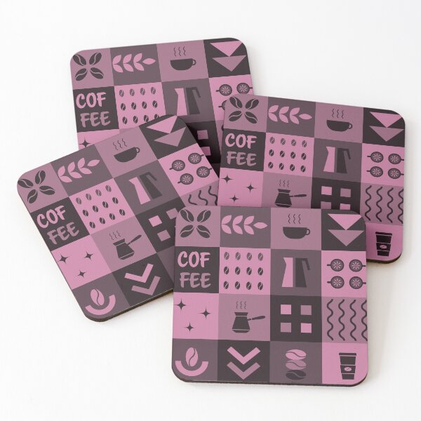 Item preview, Coffee Geometric Square Pattern designed and sold by IrynaAlex.
