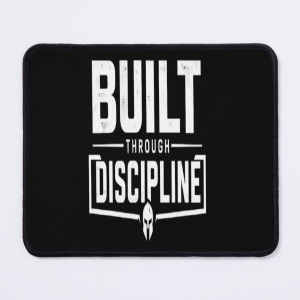 Item preview, Built Through Discipline – Motivational Strength Typography designed and sold by v6ziix.