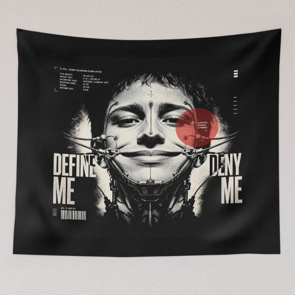 Item preview, Define Me Deny Me | Dystopian Cyber Industrial Art designed and sold by FadedFrequency.