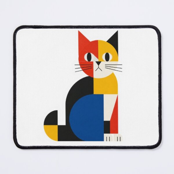 Item preview, Mondrian Style Geometric Cat Art Sticker designed and sold by Snurly.