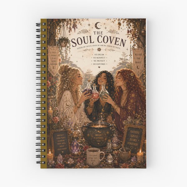 Item preview, The Soul Coven Witchy Best Friends Halloween Magic & Sisterhood designed and sold by OlgaLuna_design.