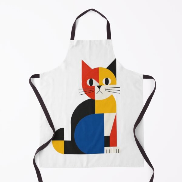 Item preview, Mondrian Style Geometric Cat Art Sticker designed and sold by Snurly.