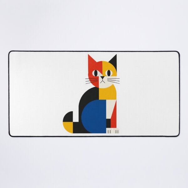 Item preview, Mondrian Style Geometric Cat Art Sticker designed and sold by Snurly.