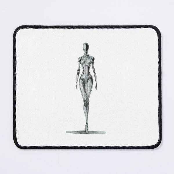 Item preview, Faceless Silver Figure With Reflective Metallic Body Form designed and sold by EmptyForest.
