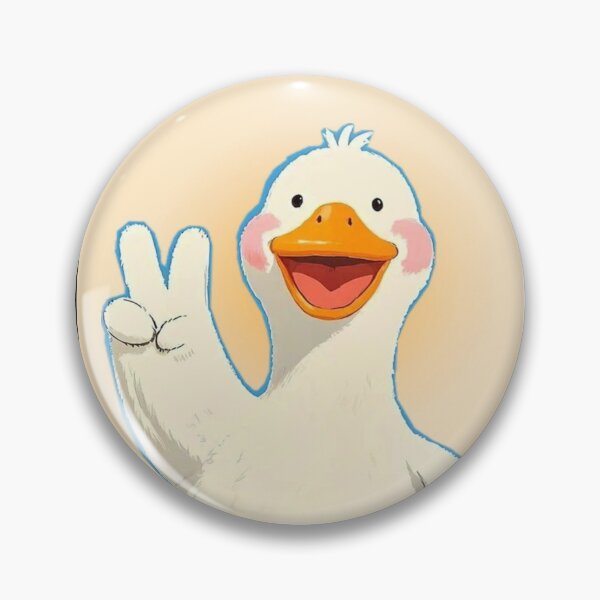 Item preview, Happy Duck Giving Peace Sign Artwork  designed and sold by NivyasArtistry.