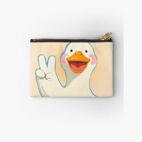 Item preview, Happy Duck Giving Peace Sign Artwork  designed and sold by NivyasArtistry.