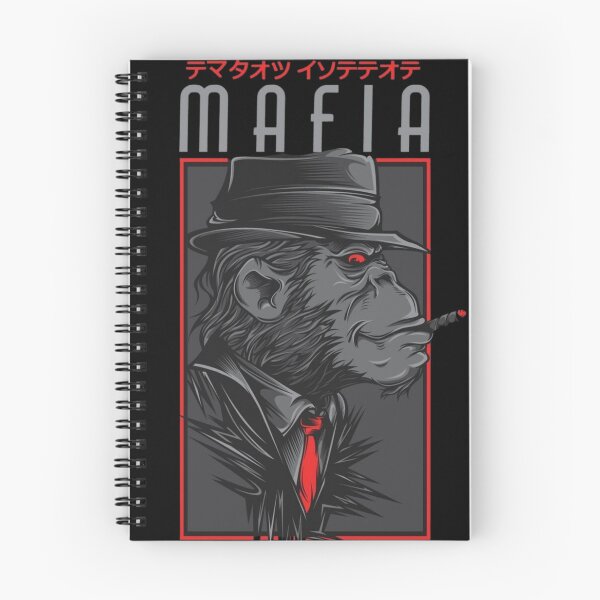 Item preview, Vintage Gangster Chimpanzee in Red Coat and Hat Smoking designed and sold by RajDeals.