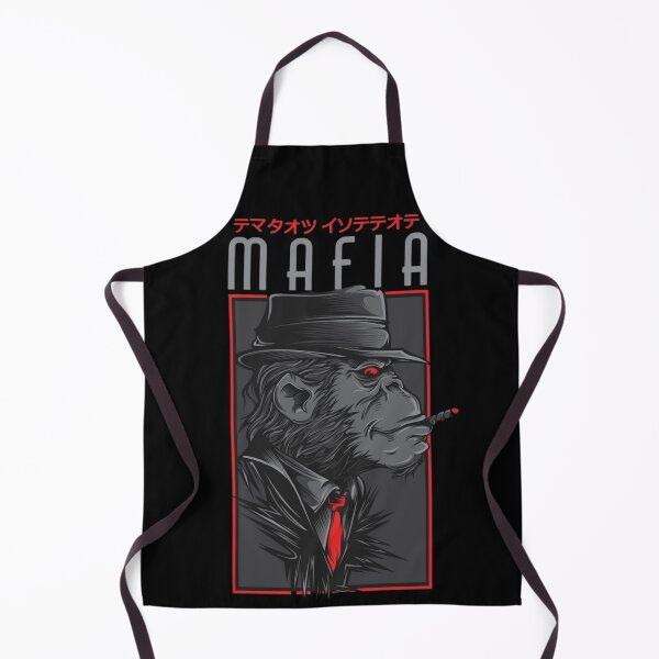 Item preview, Vintage Gangster Chimpanzee in Red Coat and Hat Smoking designed and sold by RajDeals.