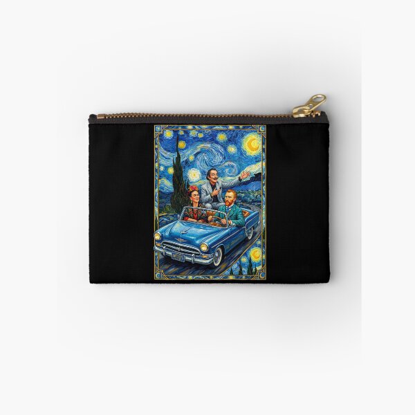 Item preview, Van Gogh ,Dali ,Frida Starry Night Road Trip designed and sold by TeeARTHY.