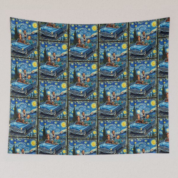 Item preview, Van Gogh ,Dali ,Frida Starry Night Road Trip designed and sold by TeeARTHY.