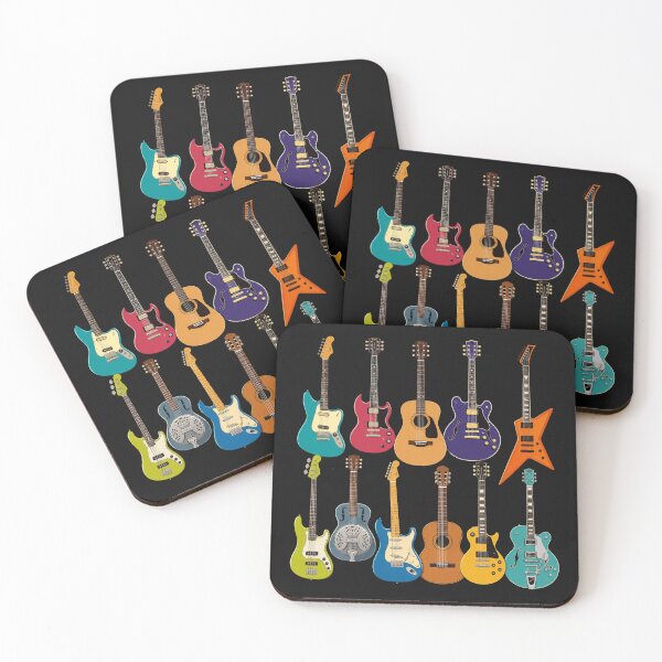 Item preview, Vintage Colorful Guitar Collection designed and sold by TrendyThreadsCo.