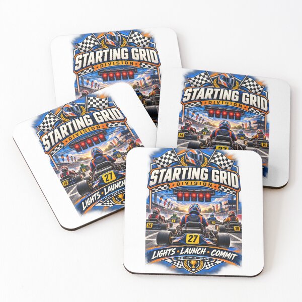 Item preview, Starting Grid Division Kart Racing designed and sold by Rhubarb Bridge Merch.