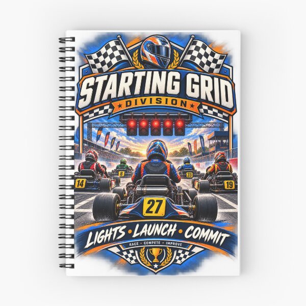 Item preview, Starting Grid Division Kart Racing designed and sold by Rhubarb Bridge Merch.