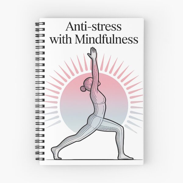 Item preview, Anti-stress with Mindfulness Pose Sunray Illustration for Yoga designed and sold by 108stillness.