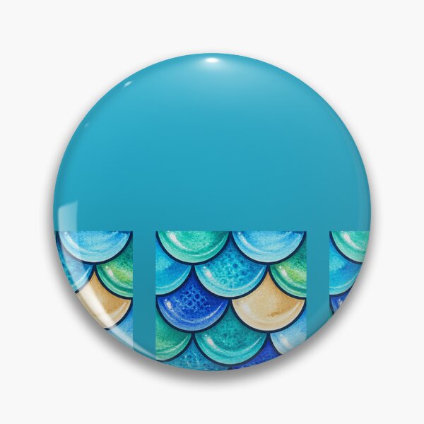 Item preview, Coastal Mermaid Scales – Hand-Painted Aqua Ocean Pattern designed and sold by annenambiro.
