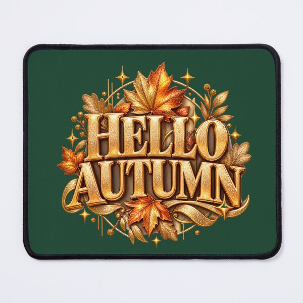 Item preview, Hello Autumn - Golden Vintage Leaves & Typography designed and sold by TatyanaArt.