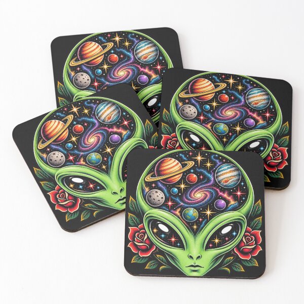 Item preview, Green Alien Artwork designed and sold by Planetporridge.