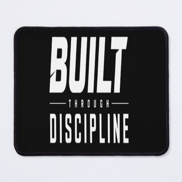Item preview, Built Through Discipline Motivational Strength Typography designed and sold by v6ziix.