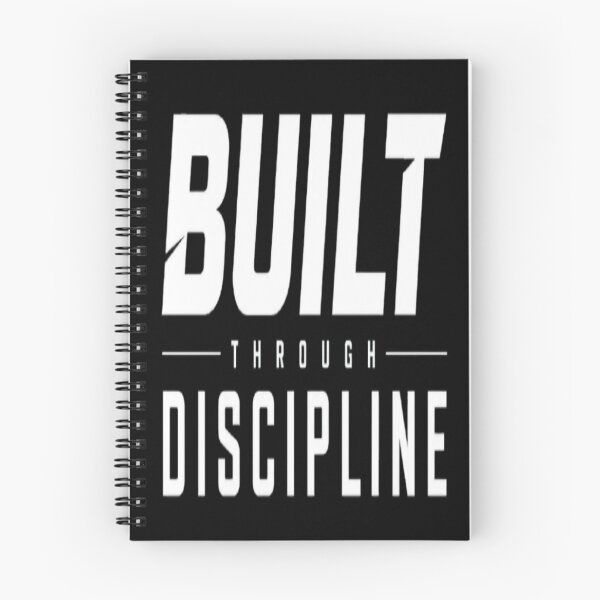Item preview, Built Through Discipline  Motivational Strength Typography designed and sold by v6ziix.