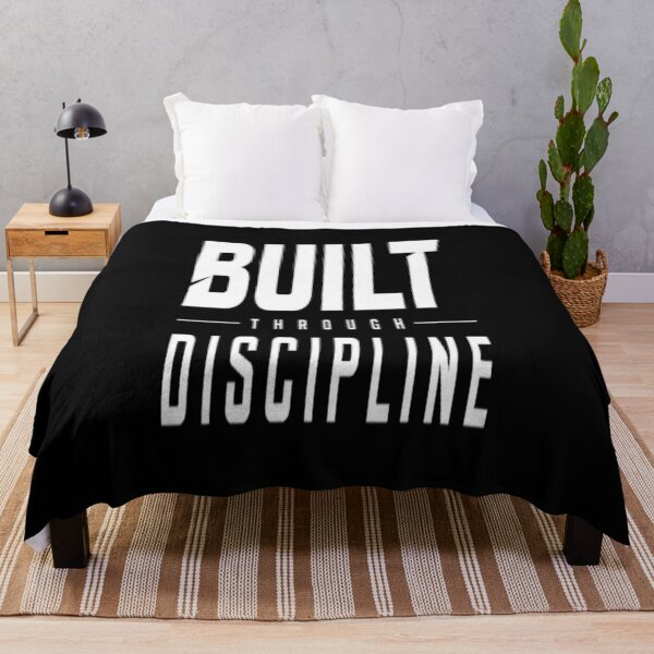 Item preview, Built Through Discipline  Motivational Strength Typography designed and sold by v6ziix.
