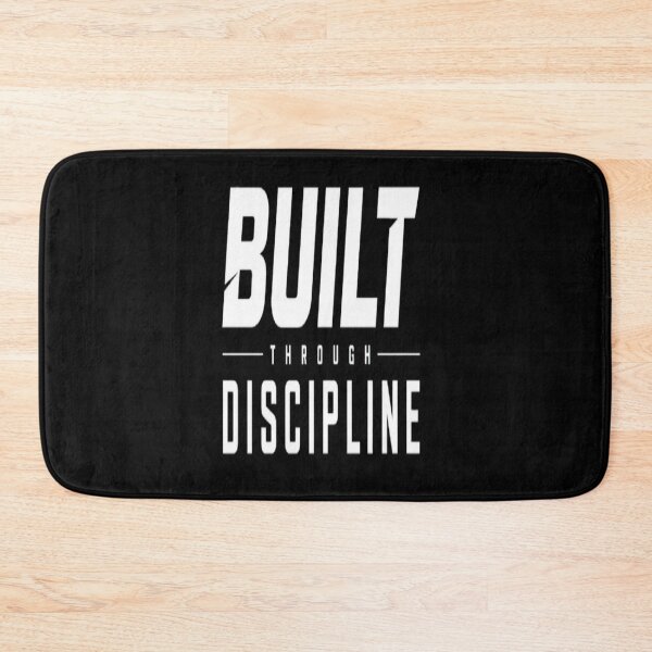 Item preview, Built Through Discipline  Motivational Strength Typography designed and sold by v6ziix.